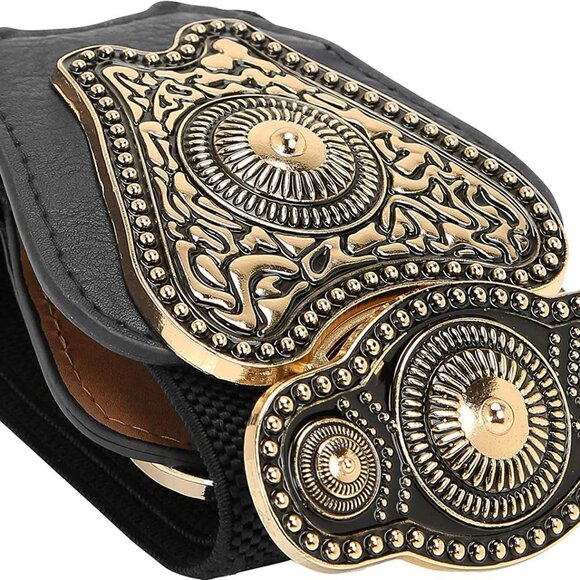 Stretch Vintage Antique Retro Buckle Belt